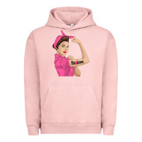 Pigment Salmon believe cancer awareness women gift Urban Hoodie - linhVisuals