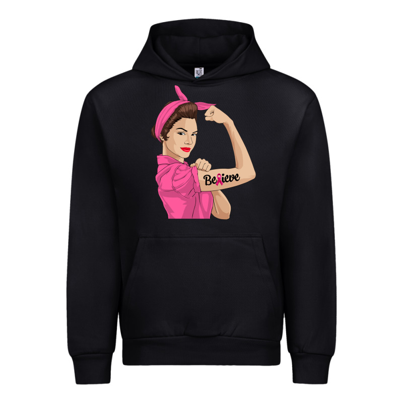 Believe Cancer Awareness Women Gift Urban Hoodie by linhVisuals | Teevron