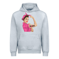 Heather Grey believe cancer awareness women gift Urban Hoodie - linhVisuals