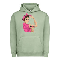 Pigment Oil Green believe cancer awareness women gift Urban Hoodie - linhVisuals