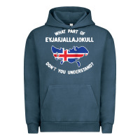 Pigment Midnight Navy what part of eyjafjallajökull don't you understand raglan baseball te Urban Hoodie - linhVisuals