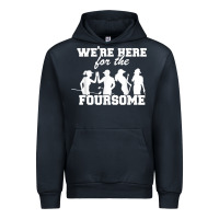 Navy we're here for the foursome funny sarcasm golf lover golfer t shirt Urban Hoodie - linhVisuals