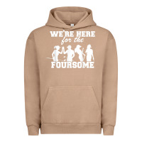 Pigment Burro we're here for the foursome funny sarcasm golf lover golfer t shirt Urban Hoodie - linhVisuals