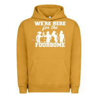 Pigment Peanut Butter we're here for the foursome funny sarcasm golf lover golfer t shirt Urban Hoodie - linhVisuals