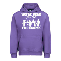 Tulip we're here for the foursome funny sarcasm golf lover golfer t shirt Urban Hoodie - linhVisuals