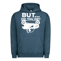 Pigment Midnight Navy mens but did you die atv four wheeler funny quad biker rider t shirt Urban Hoodie - linhVisuals