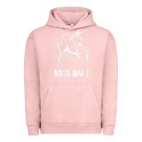 Pigment Salmon womens boss mare horseback riding equestrians men horse women gift v n Urban Hoodie - linhVisuals