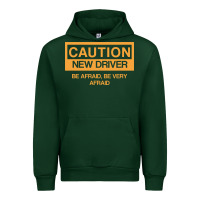 Forest Green caution new student driver funny Urban Hoodie - linhVisuals