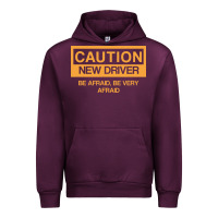 Mauve Wine caution new student driver funny Urban Hoodie - linhVisuals