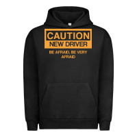 Pigment Black caution new student driver funny Urban Hoodie - linhVisuals