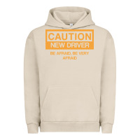 Pigment French Oak caution new student driver funny Urban Hoodie - linhVisuals