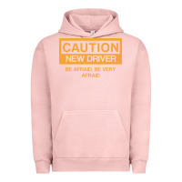 Pigment Salmon caution new student driver funny Urban Hoodie - linhVisuals