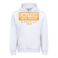 White caution new student driver funny Urban Hoodie - linhVisuals