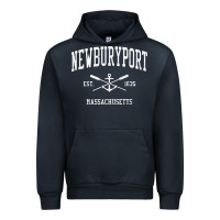 Newburyport Ma Vintage Crossed Oars & Boat Anchor Sports T Shirt Urban Hoodie | Teevron