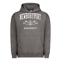 Pigment Tornado newburyport ma vintage crossed oars & boat anchor sports t shirt Urban Hoodie - linhVisuals
