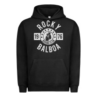 Pigment Black rocky boxing club Urban Hoodie - linhVisuals