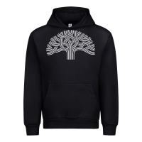 Black oakland california hoodie   oak tree Urban Hoodie - linhVisuals
