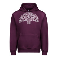 Mauve Wine oakland california hoodie   oak tree Urban Hoodie - linhVisuals