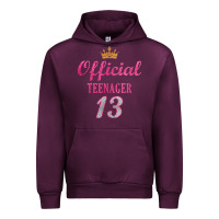 Mauve Wine official 13 teenager cute 13th birthday ideas for girls t shirt Urban Hoodie - linhVisuals