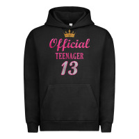 Pigment Black official 13 teenager cute 13th birthday ideas for girls t shirt Urban Hoodie - linhVisuals