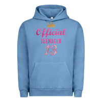 Pigment Pebble Blue official 13 teenager cute 13th birthday ideas for girls t shirt Urban Hoodie - linhVisuals