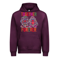 Mauve Wine mr. & mrs. potato head day of the dead together forever premium t shir Urban Hoodie - linhVisuals