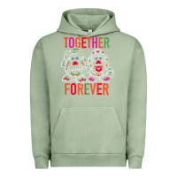 Pigment Oil Green mr. & mrs. potato head day of the dead together forever premium t shir Urban Hoodie - linhVisuals