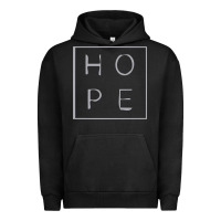 Pigment Black hope quote Urban Hoodie - linhVisuals