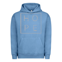 Pigment Pebble Blue hope quote Urban Hoodie - linhVisuals