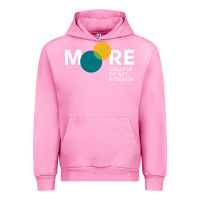 Fuchsia Pink Moore College of Art and Design Urban Hoodie - linhVisuals