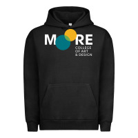 Pigment Black Moore College of Art and Design Urban Hoodie - linhVisuals