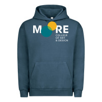 Pigment Midnight Navy Moore College of Art and Design Urban Hoodie - linhVisuals