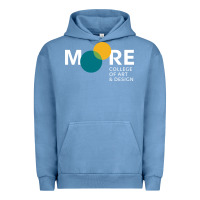 Pigment Pebble Blue Moore College of Art and Design Urban Hoodie - linhVisuals