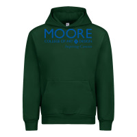 Forest Green Moore College of Art and Design Urban Hoodie - linhVisuals