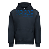 Navy Moore College of Art and Design Urban Hoodie - linhVisuals