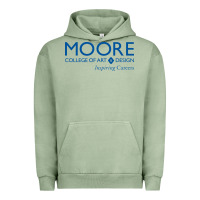 Pigment Oil Green Moore College of Art and Design Urban Hoodie - linhVisuals