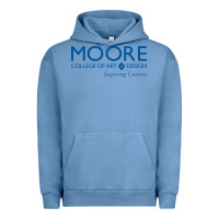 Pigment Pebble Blue Moore College of Art and Design Urban Hoodie - linhVisuals