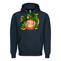 Navy st patricks elf Zipper Hoodie - AdoDesignShop