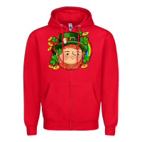 Red st patricks elf Zipper Hoodie - AdoDesignShop