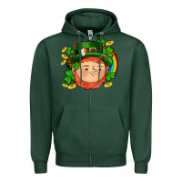 Sports Green st patricks elf Zipper Hoodie - AdoDesignShop