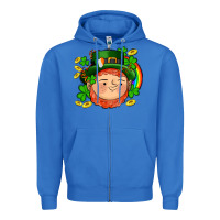 True Royal st patricks elf Zipper Hoodie - AdoDesignShop