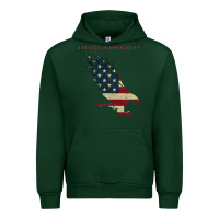 Forest Green courage is contagious and eagle Urban Hoodie - linhVisuals