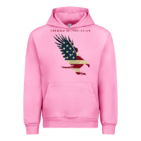 Fuchsia Pink courage is contagious and eagle Urban Hoodie - linhVisuals