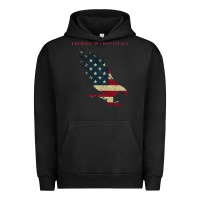 Pigment Black courage is contagious and eagle Urban Hoodie - linhVisuals