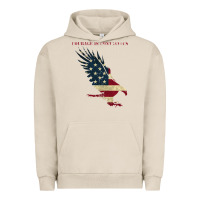 Pigment French Oak courage is contagious and eagle Urban Hoodie - linhVisuals
