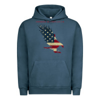Pigment Midnight Navy courage is contagious and eagle Urban Hoodie - linhVisuals