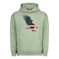 Pigment Oil Green courage is contagious and eagle Urban Hoodie - linhVisuals