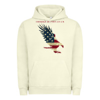 Pigment Pistachio courage is contagious and eagle Urban Hoodie - linhVisuals