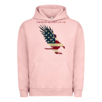 Pigment Salmon courage is contagious and eagle Urban Hoodie - linhVisuals