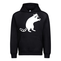 Black raccoon Urban Hoodie - linhVisuals